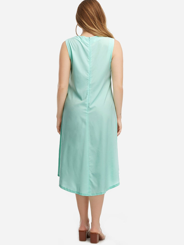 Womens Aquamarine Plus Size Dresses