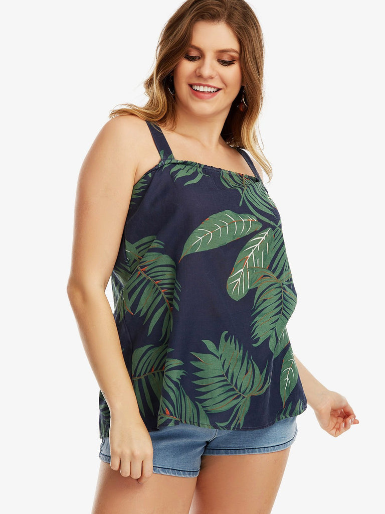 Ladies Navy Plus Size Tops