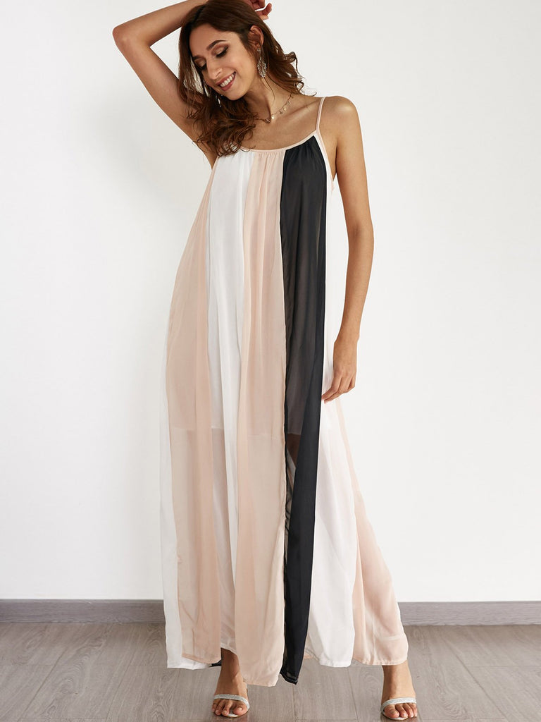 Ladies Sleeveless Maxi Dress