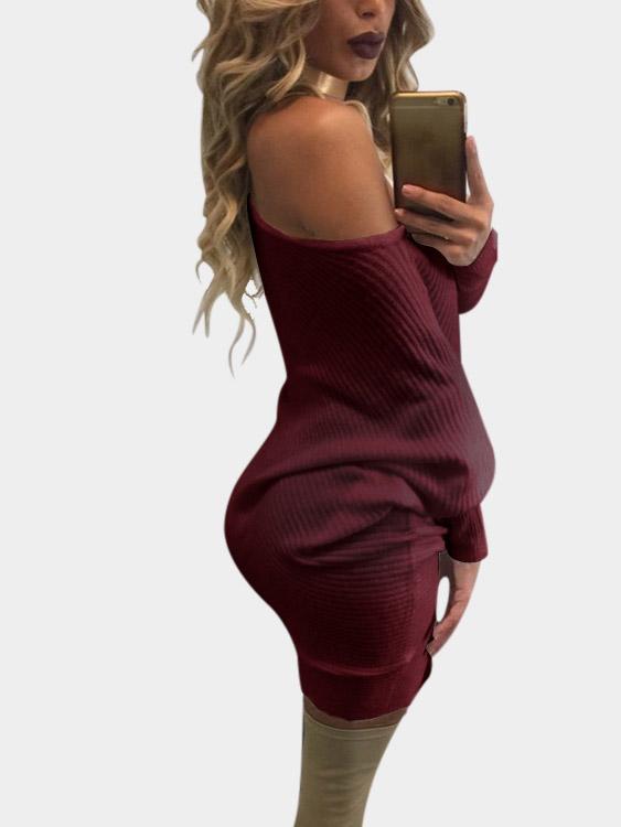 Womens Burgundy Mini Dresses