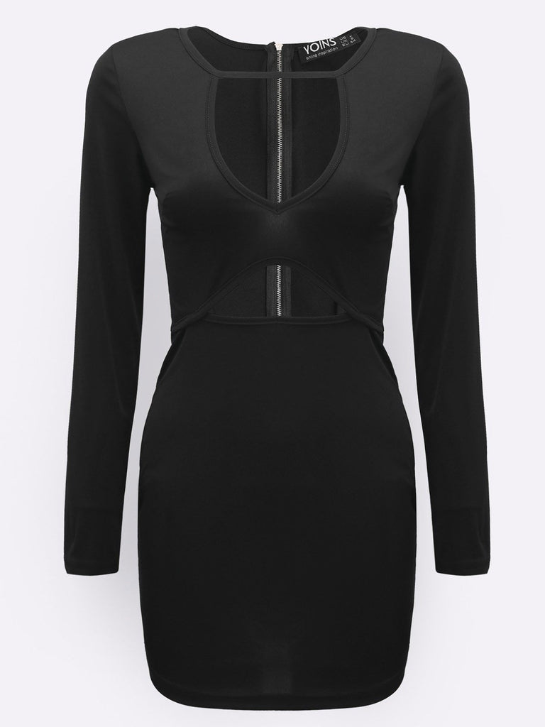 Womens Long Sleeve Sexy Dress