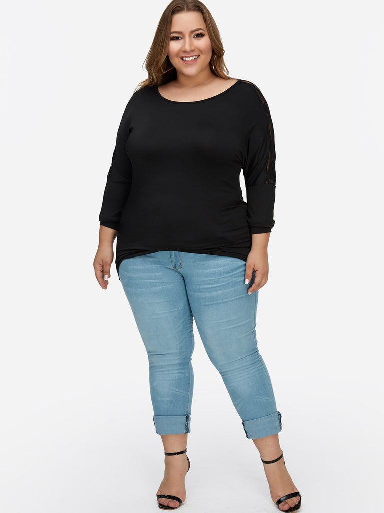 Womens Purple Plus Size Tops