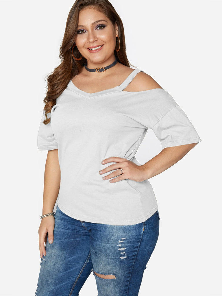 Ladies Plus Size Lace Tops