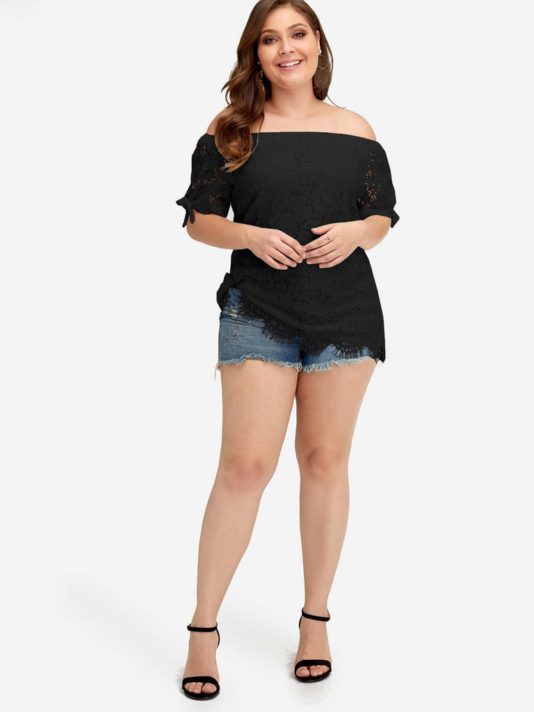 Womens Short Sleeve Plus Size Tops