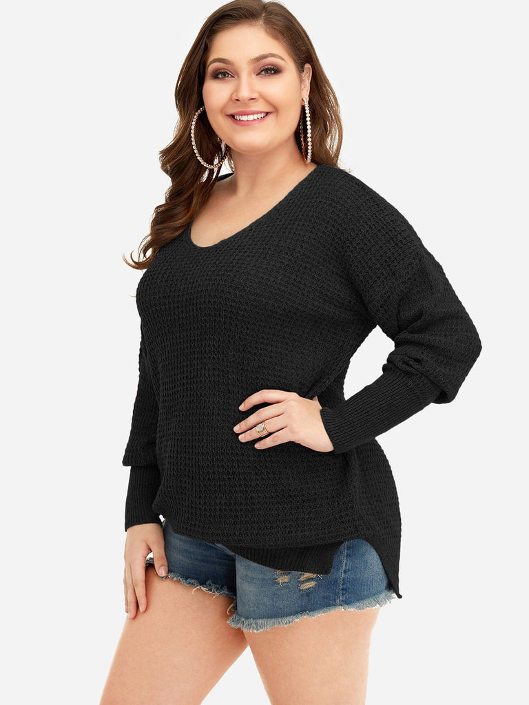 Ladies V-Neck Plus Size Tops