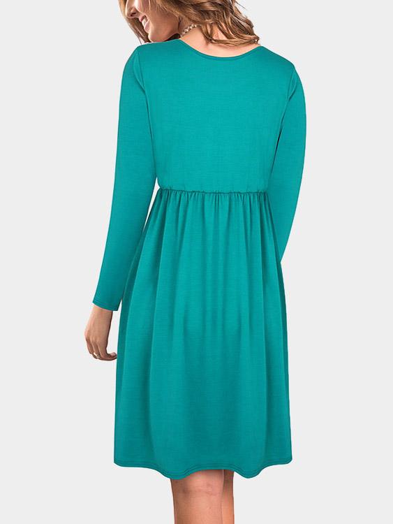 Womens Long Sleeve Maxi Dress