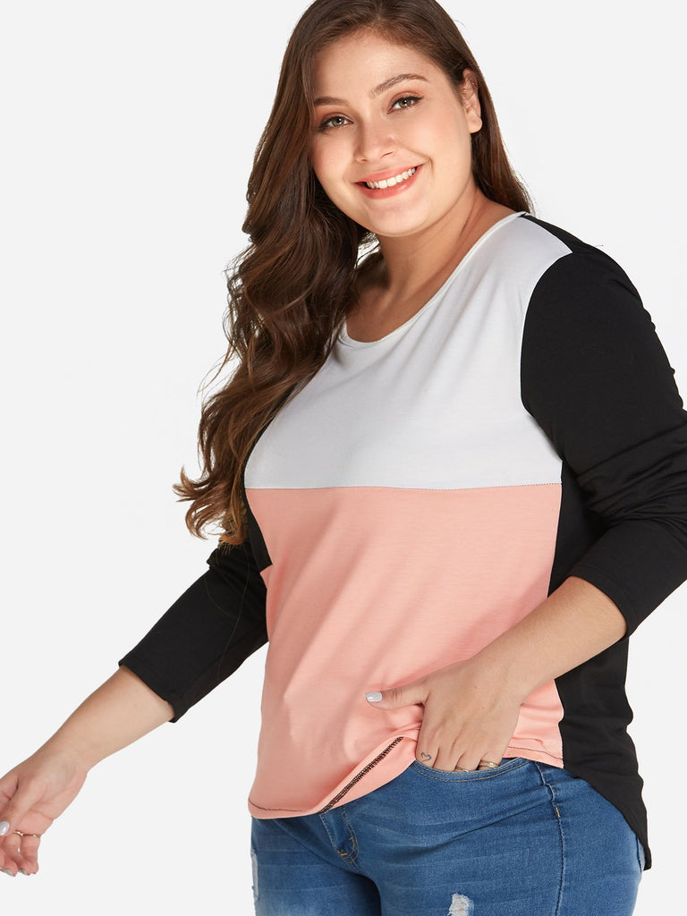 Ladies Long Sleeve Plus Size Tops