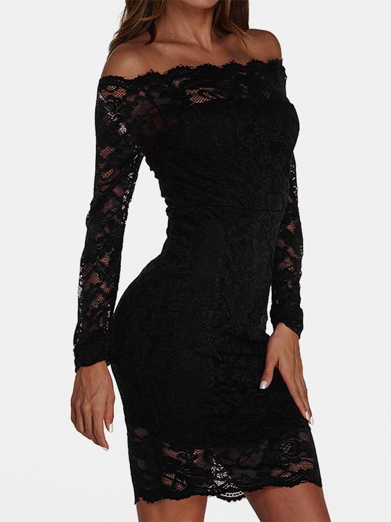 Womens Long Sleeve Sexy Dress