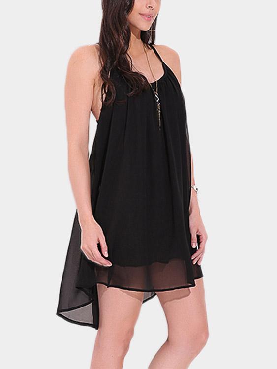 Womens Sleeveless Mini Dress