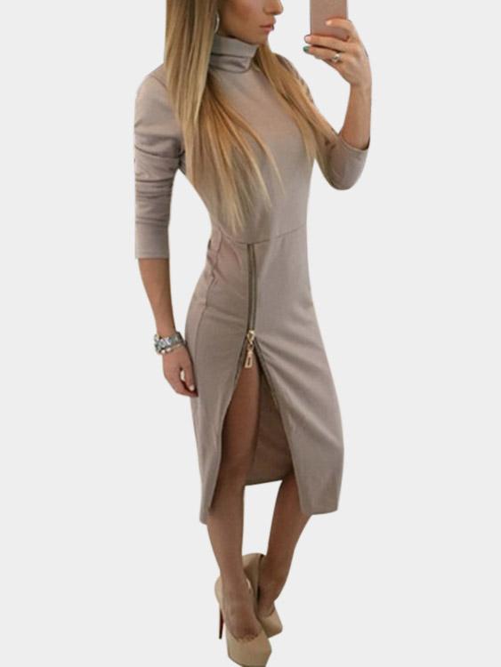 Womens Khaki Casual Dresses