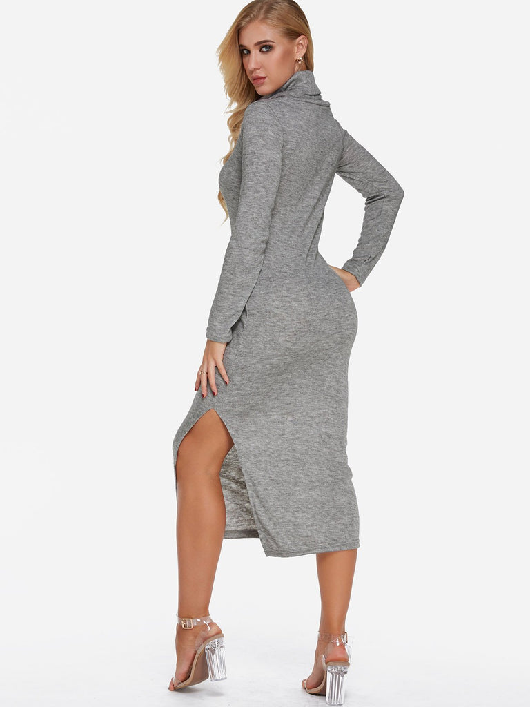 Womens Grey Maxi Dresses