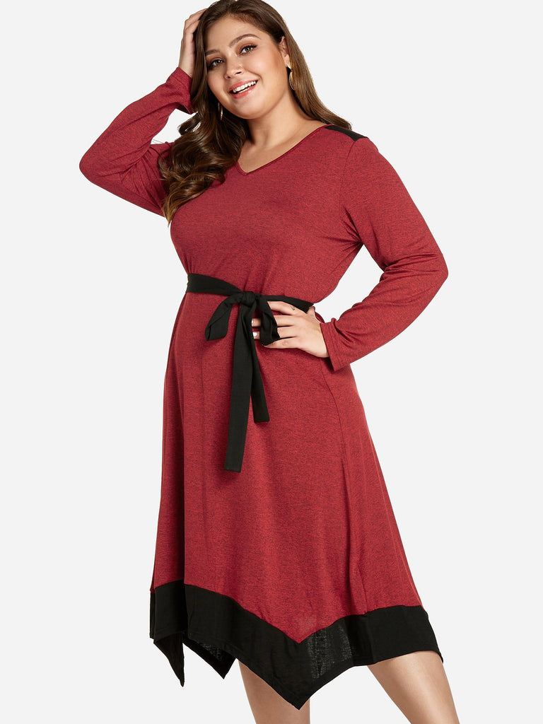 Ladies Red Plus Size Dresses