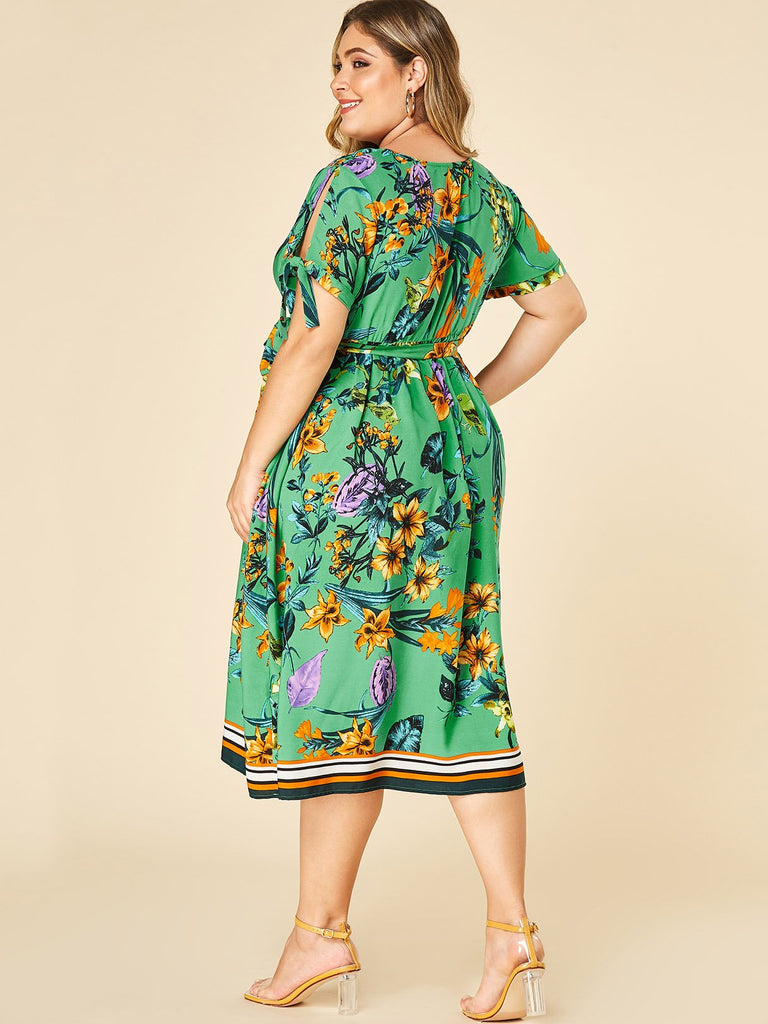 Womens Green Plus Size Dresses