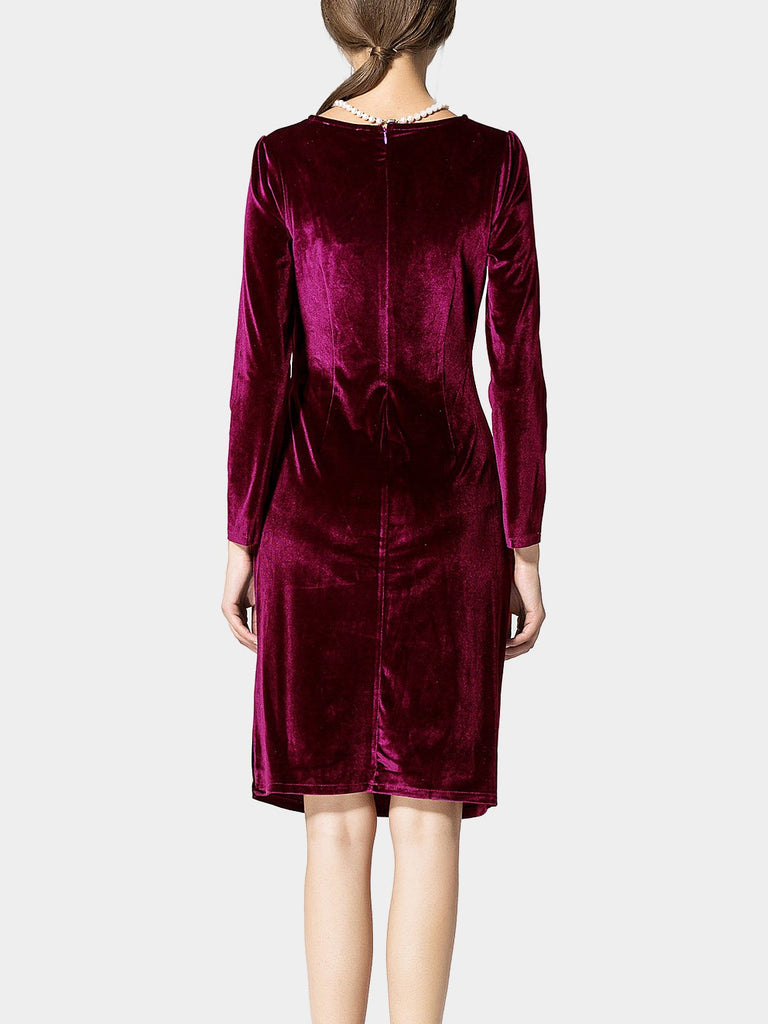 Womens Burgundy Sexy Dresses