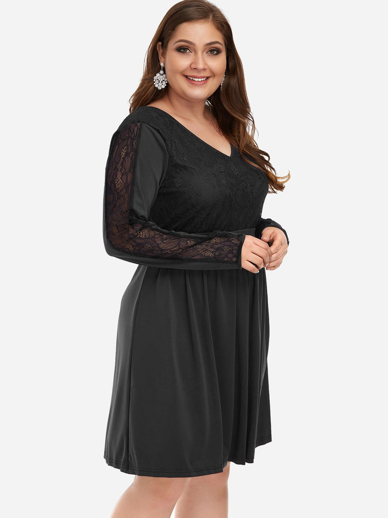 Ladies Black Plus Size Dresses