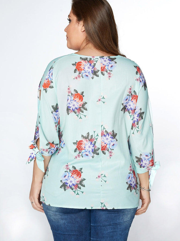 Womens Green Plus Size Tops