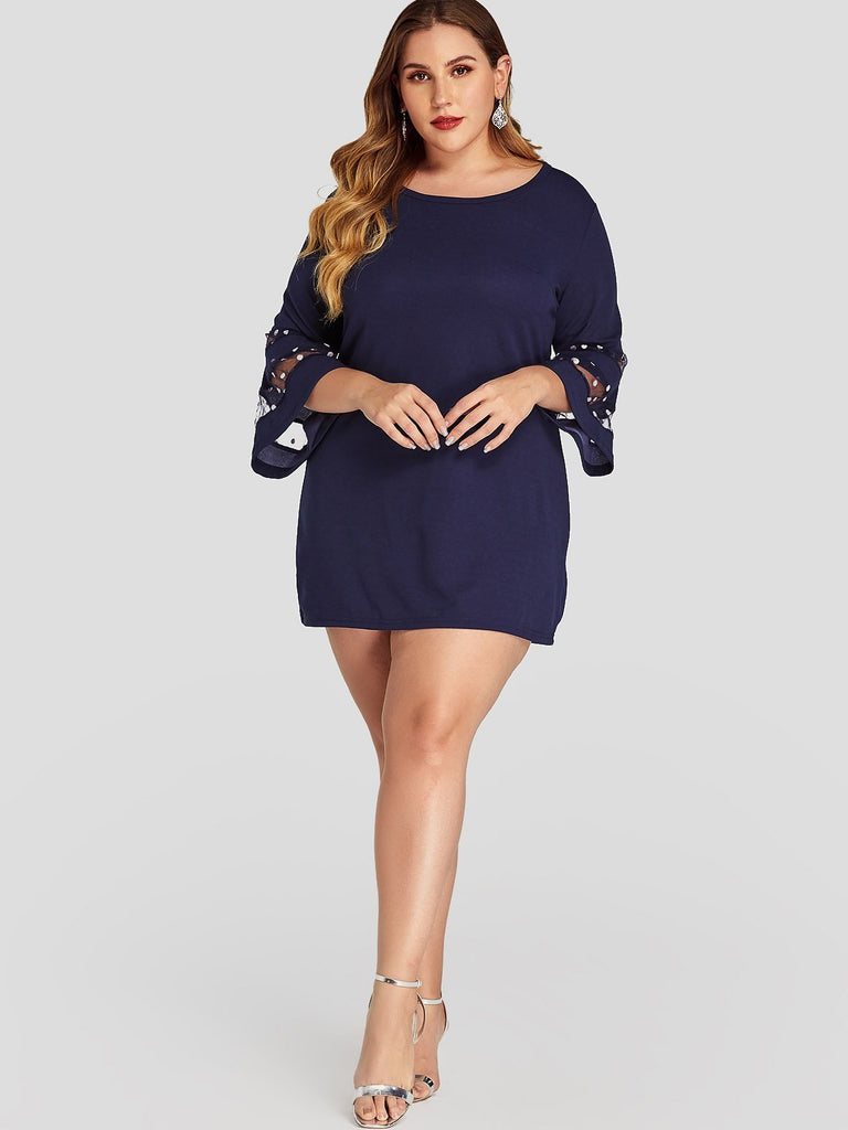 Womens Navy Plus Size Dresses