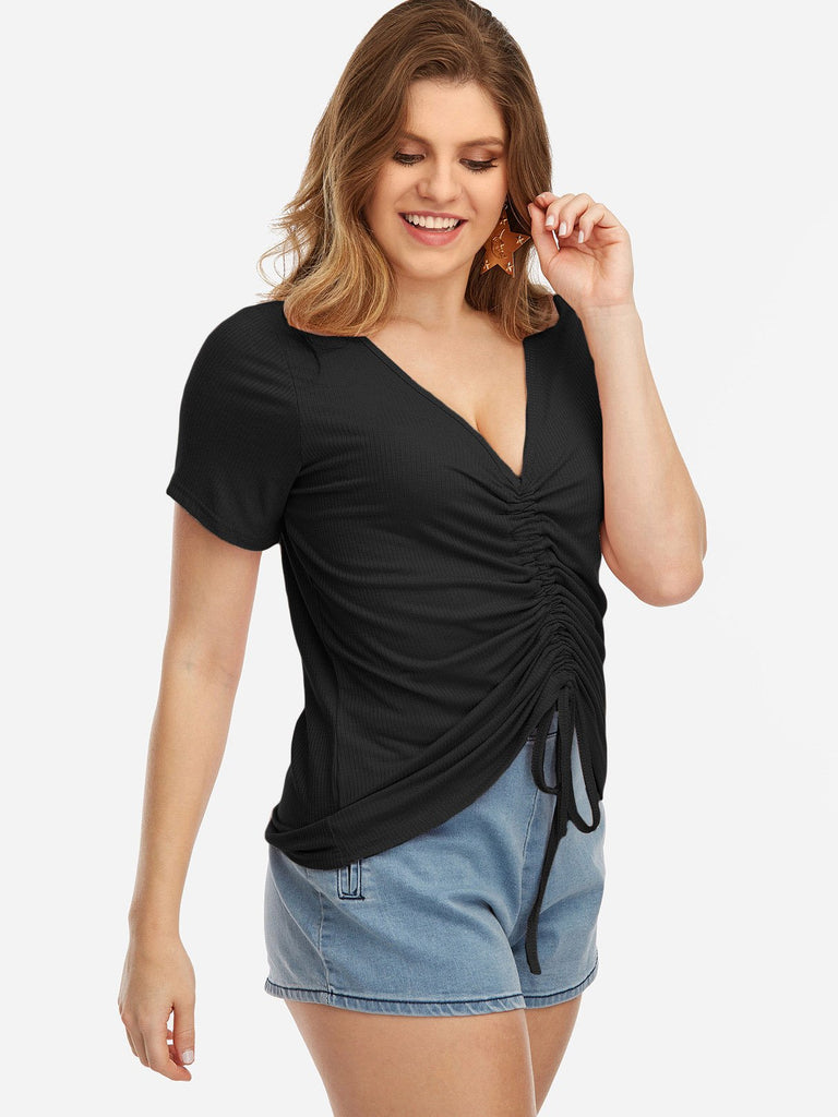 Ladies Black Plus Size Tops