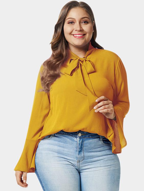 Womens Blue Plus Size Tops