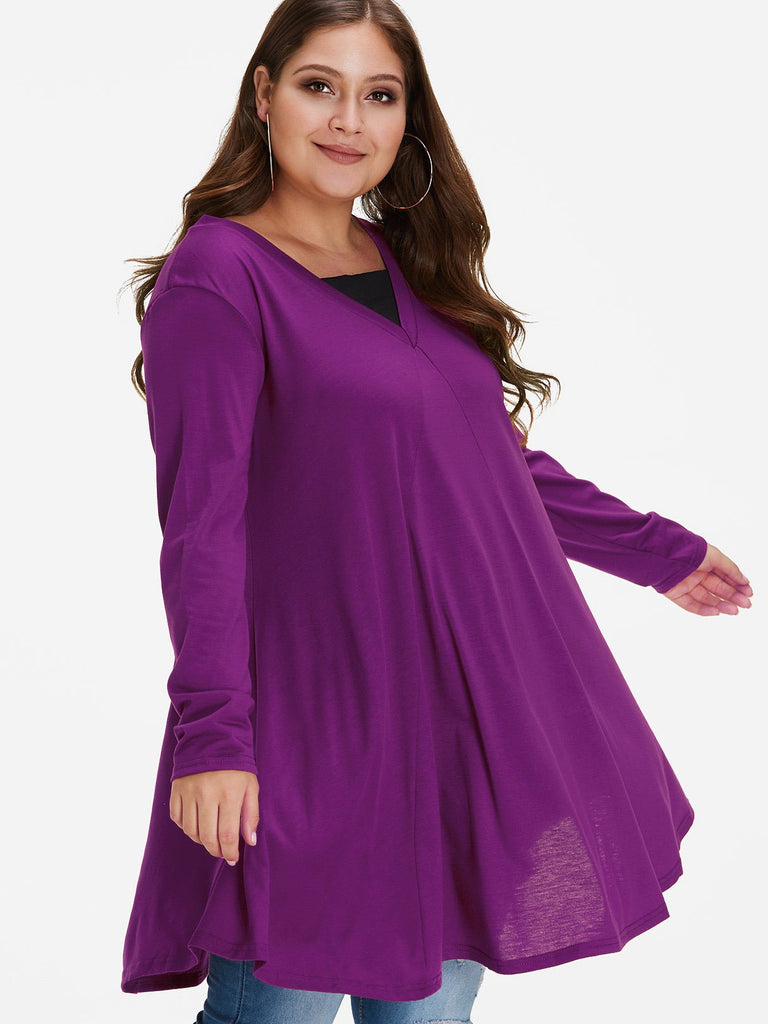 Womens Cotton Tops Plus Size