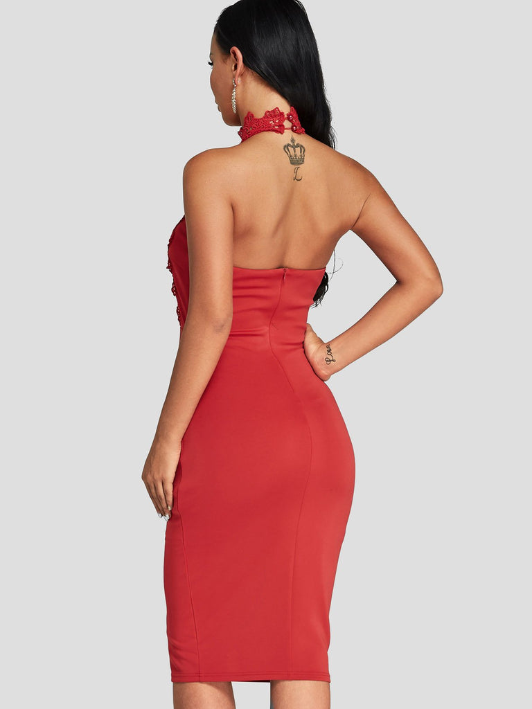 Womens Red Bodycon Dresses