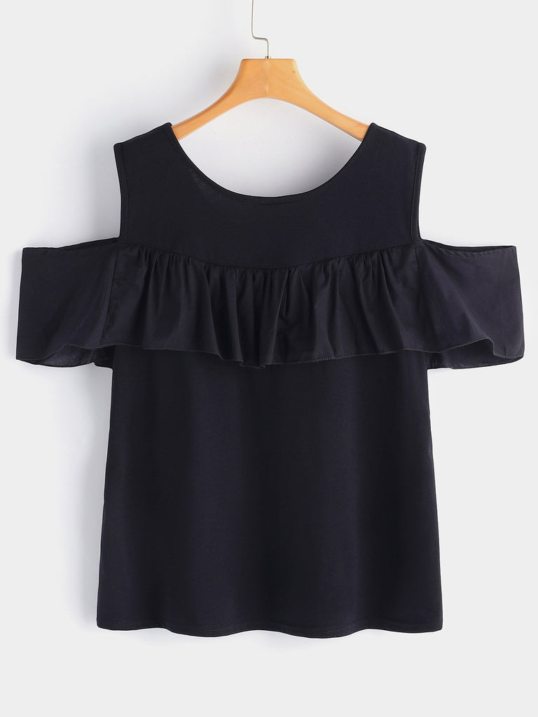 Womens Black Plus Size Tops