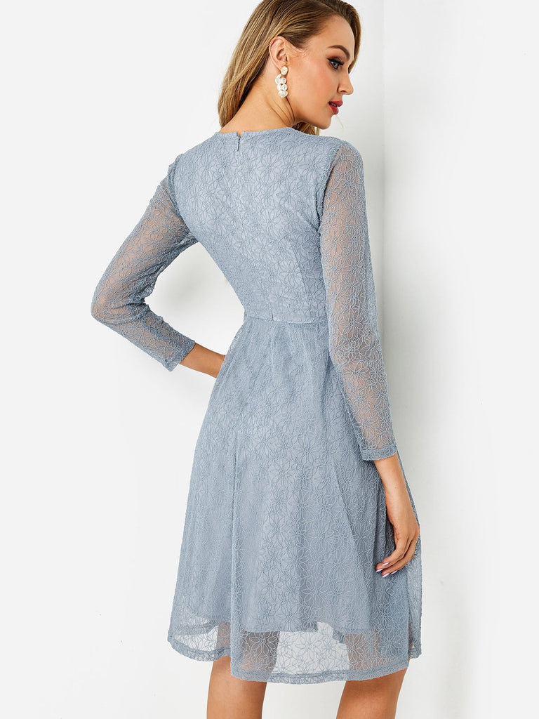 Womens Blue Midi Dresses