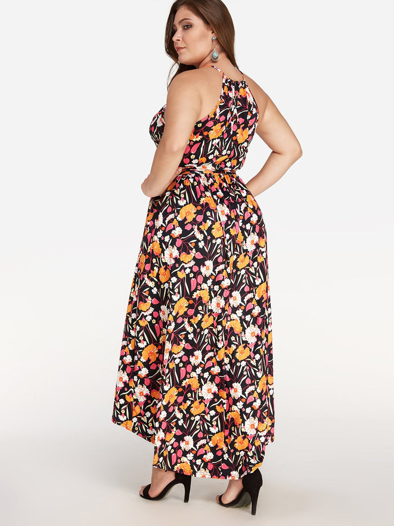 Womens Floral Plus Size Dresses