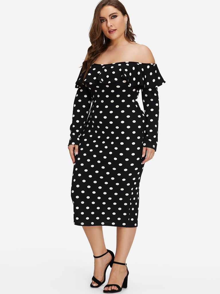 Ladies Black Plus Size Dresses