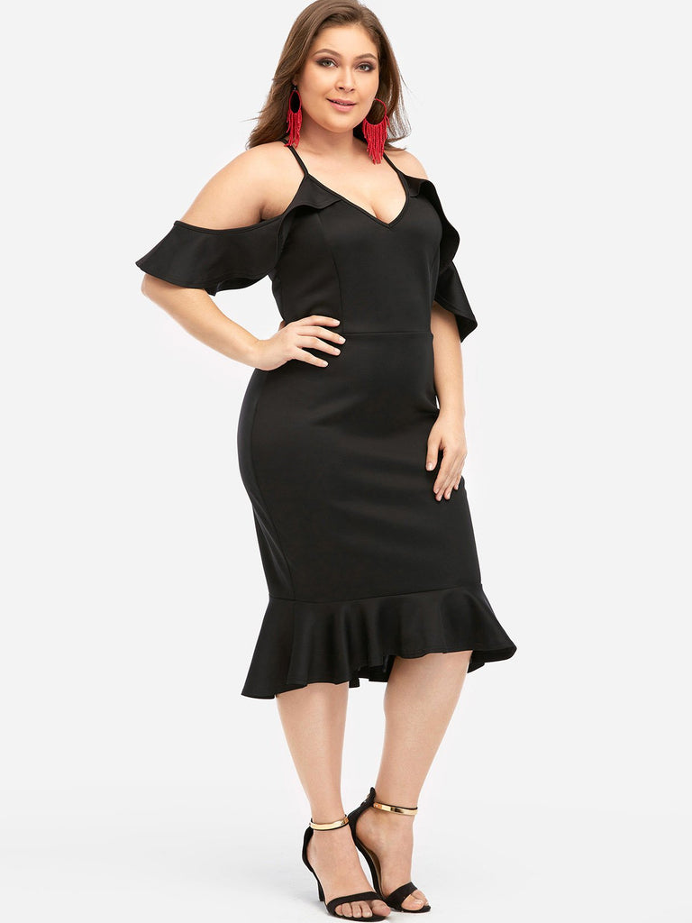 Ladies Black Plus Size Dresses