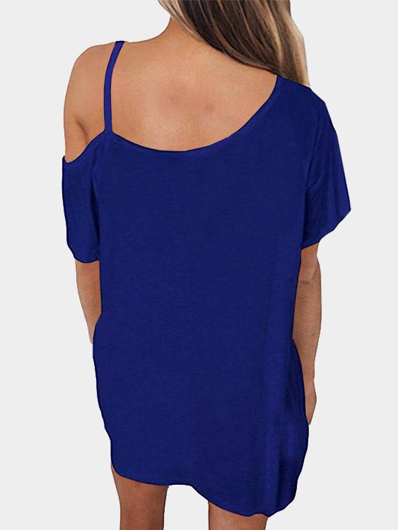 Womens Blue T-Shirts