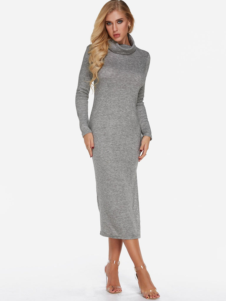 Ladies Long Sleeve Maxi Dress