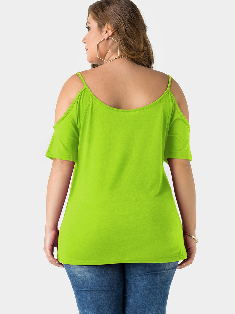 Womens Green Plus Size Tops