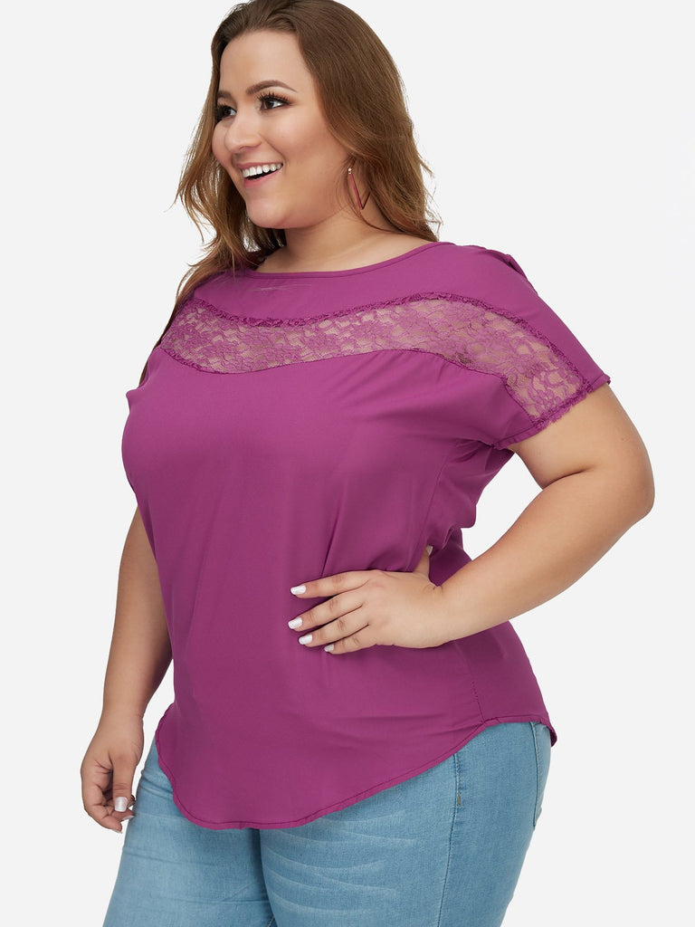 Ladies Rose Plus Size Tops