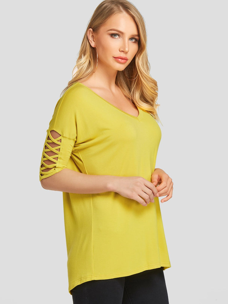 Ladies Yellow T-Shirts