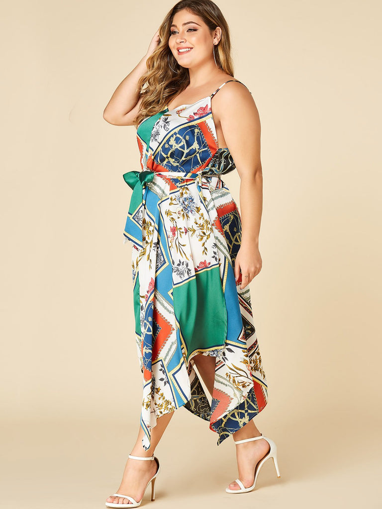 Ladies Green Plus Size Dresses