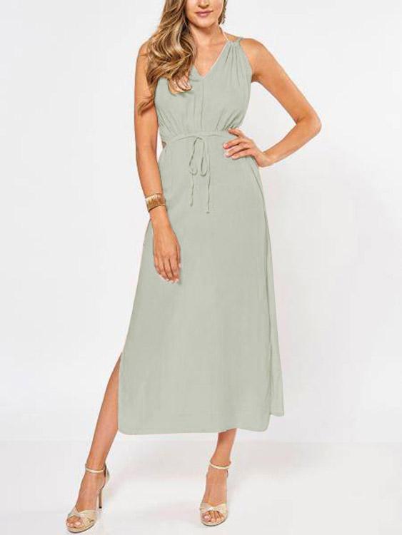 Ladies Grey Maxi Dresses