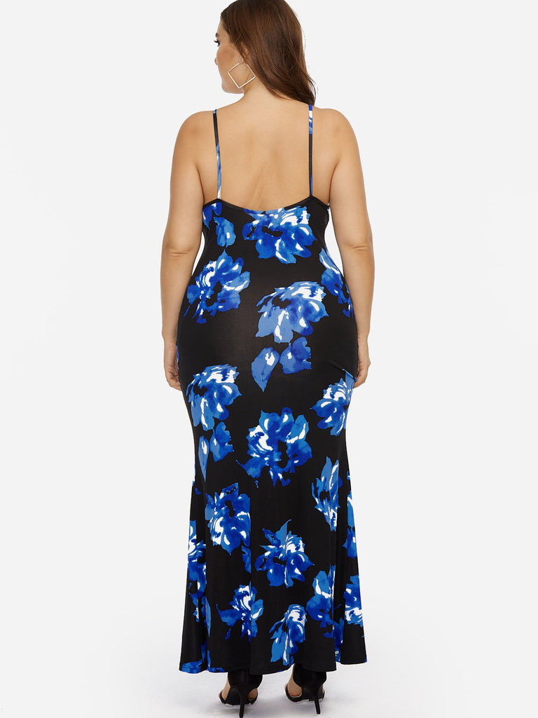 Womens Floral Plus Size Dresses