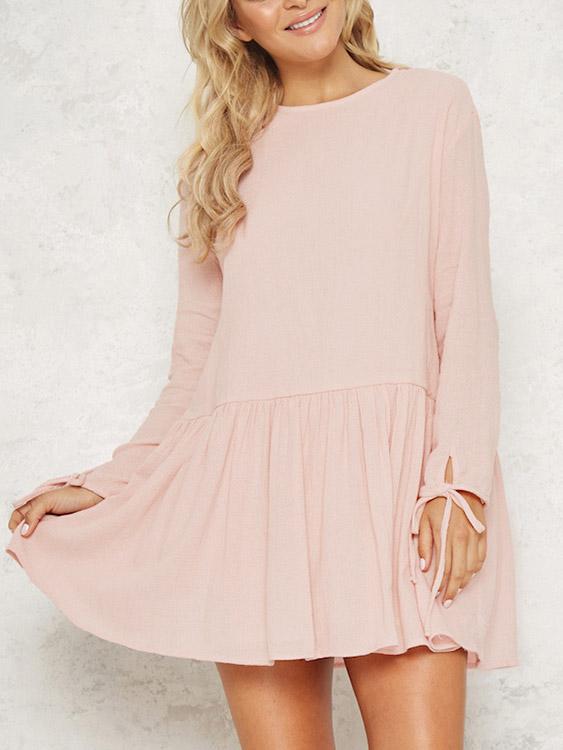 Ladies Long Sleeve Mini Dress