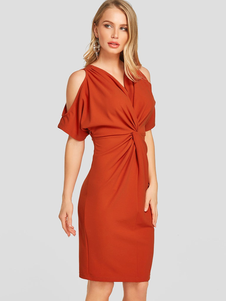 Ladies Orange Sexy Dresses