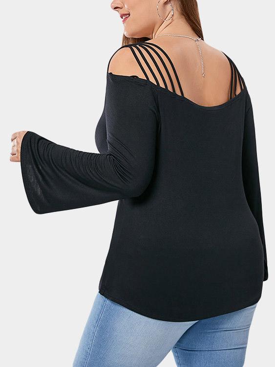 Womens Black Plus Size Tops