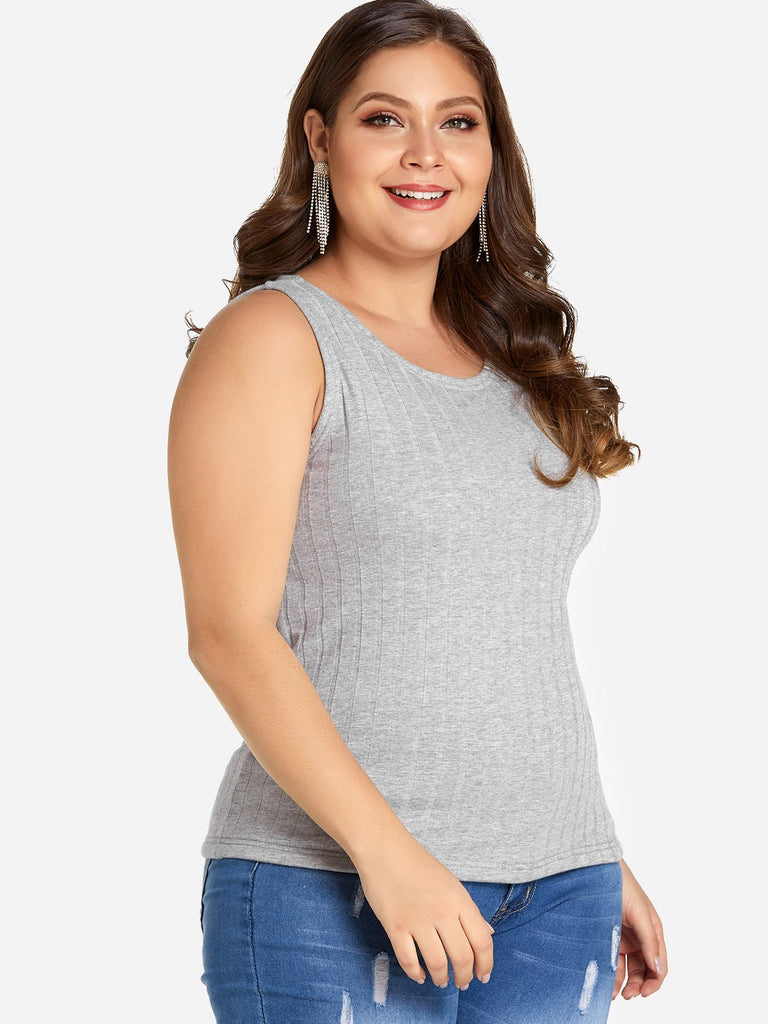 Ladies Sleeveless Plus Size Tops