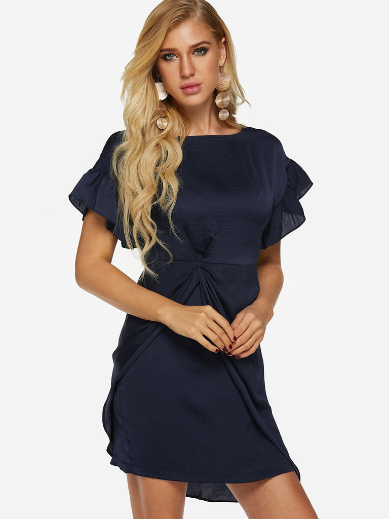 Ladies Short Sleeve Sexy Dress