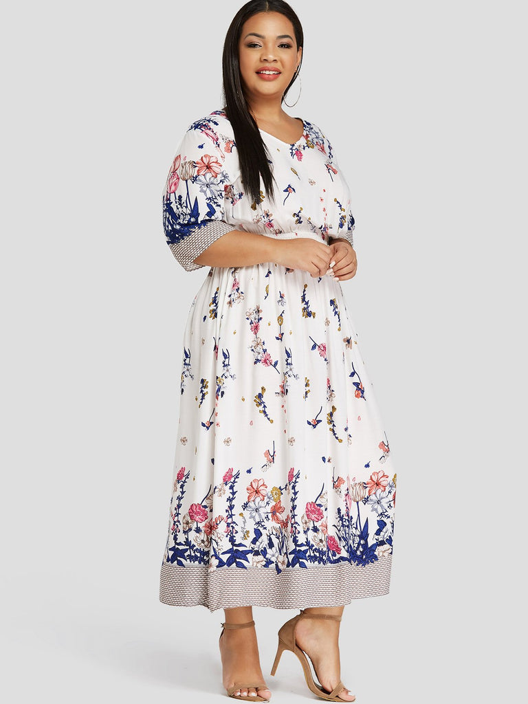 Ladies White Plus Size Dresses