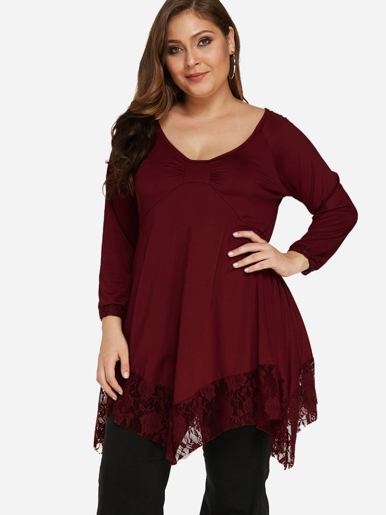 Womens Black Plus Size Tops