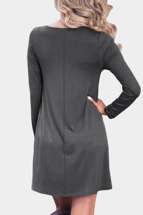 Womens Grey Mini Dresses