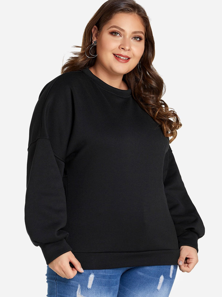 Ladies Long Sleeve Plus Size Tops