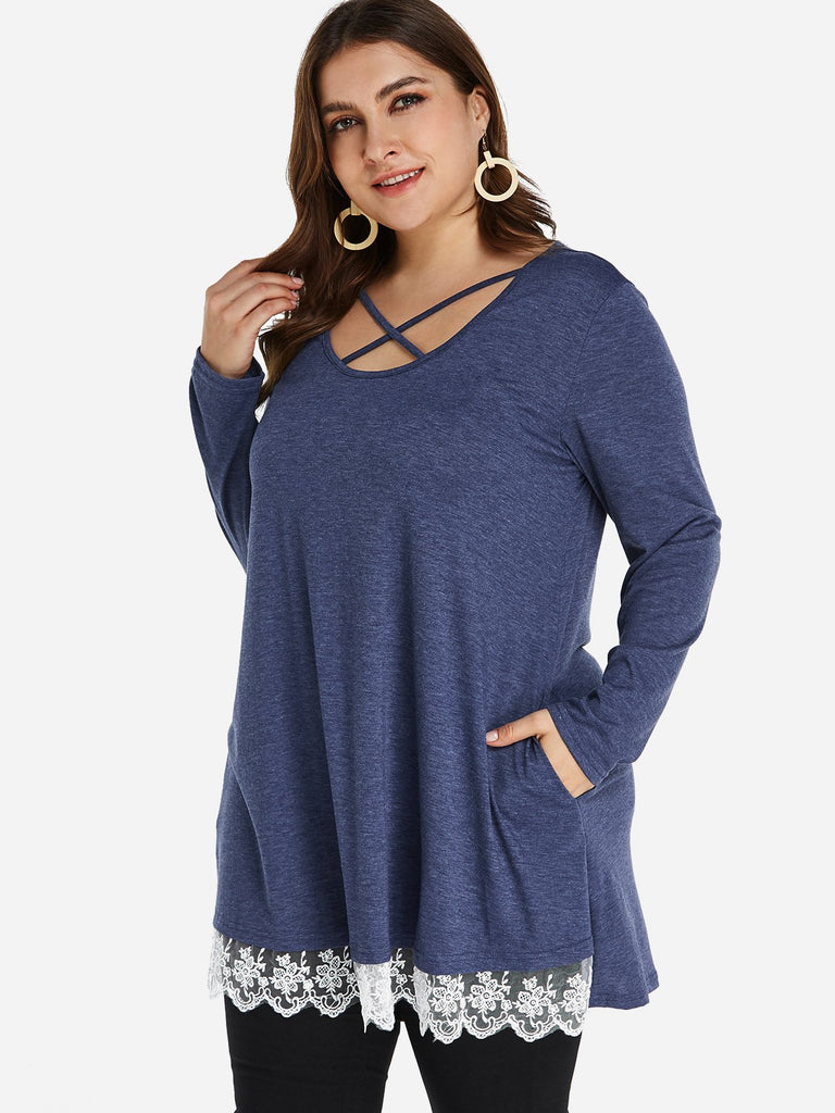 Womens Cotton Tops Plus Size