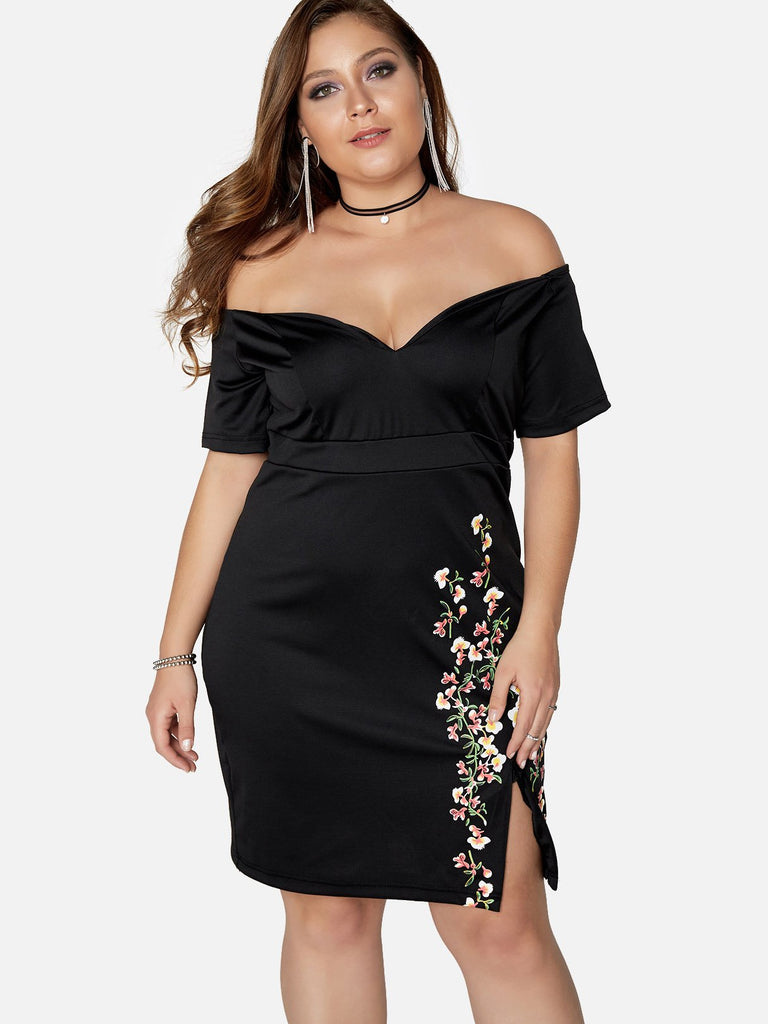 Ladies Black Plus Size Dresses