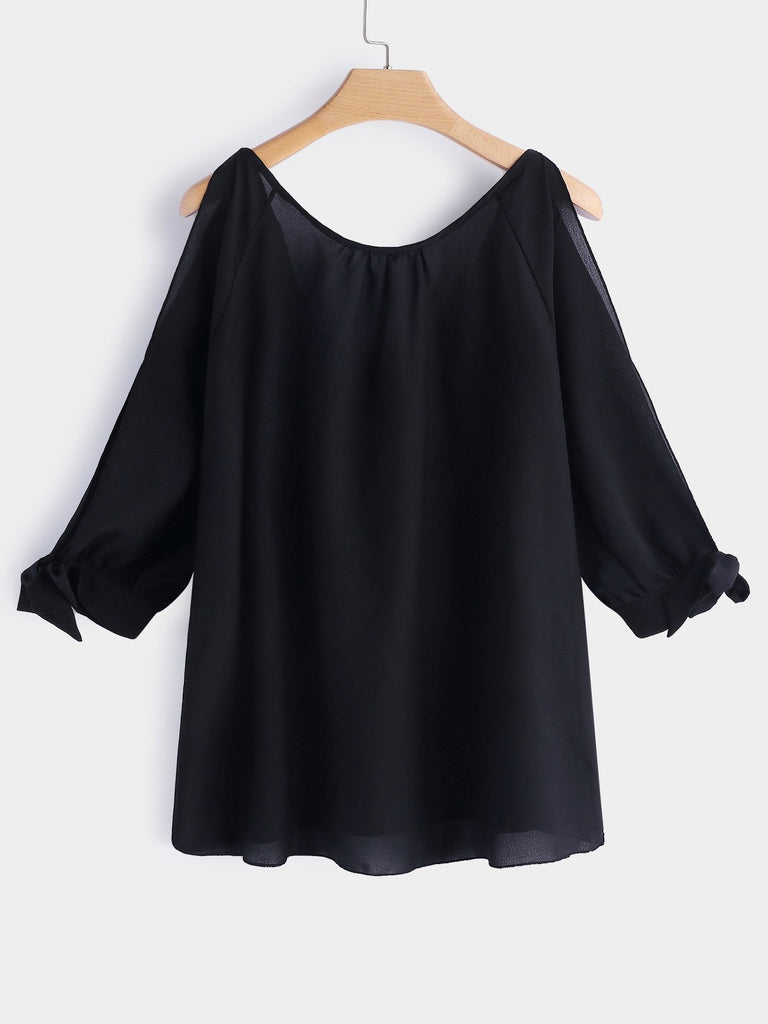 Womens Black Plus Size Tops